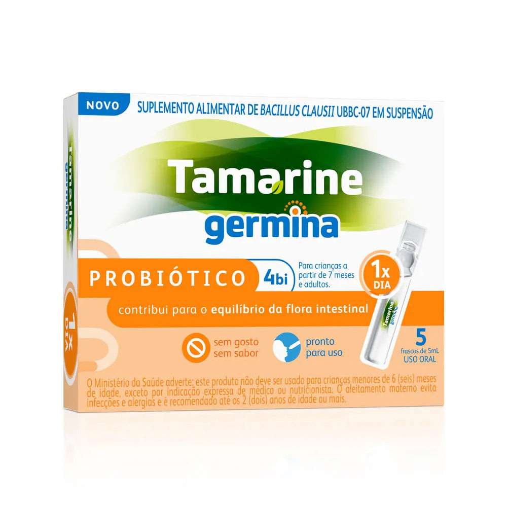 Probiótico Tamarine Germina 4BI 5 Frascos 5ml Hypera Pharma