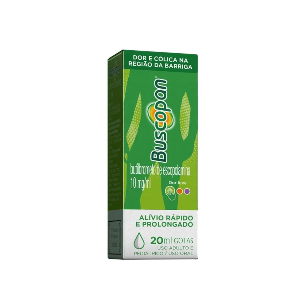 Buscopan Butilbrometo de Escopolamina 10mg/ml Solução Oral 20ml