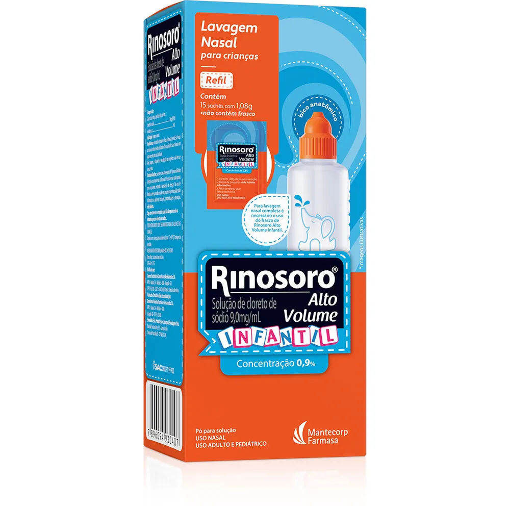 Rinosoro Alto Volume Baby 15 Sachês Hypera
