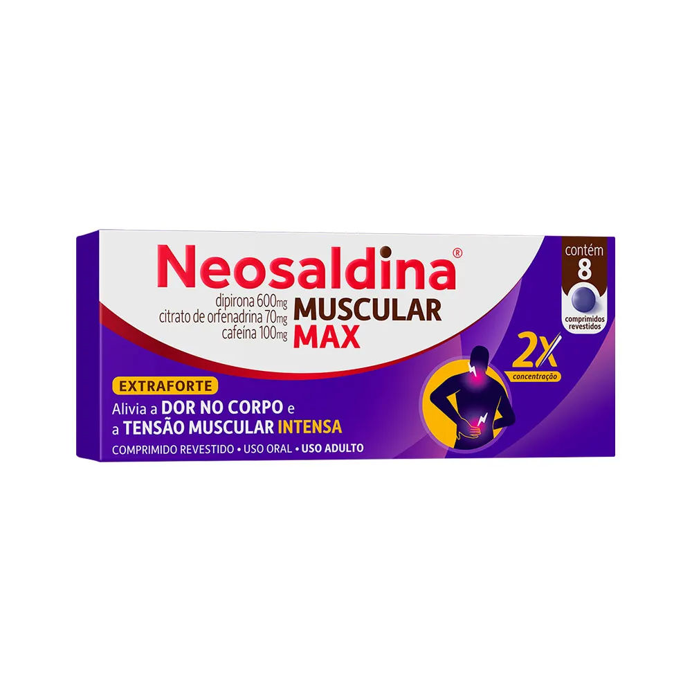 Neosaldina Muscular Max 8 Comprimidos Hypera Pharma
