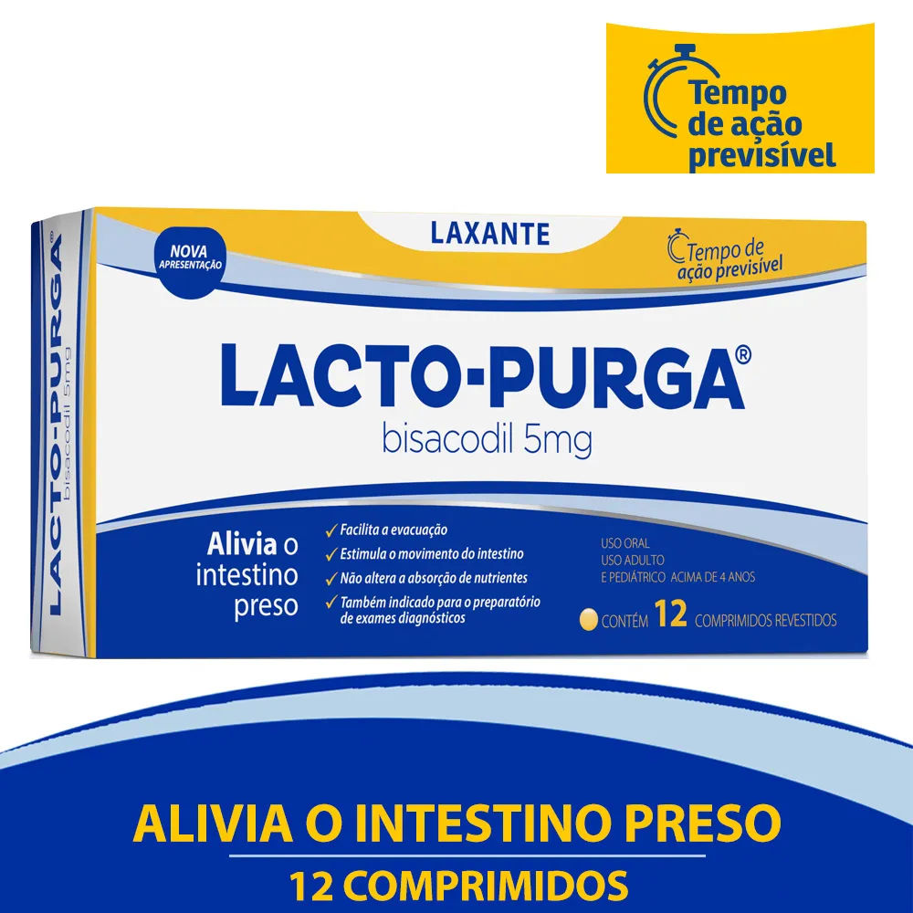 Lacto Purga 12 Comprimidos Revestidos Hypera