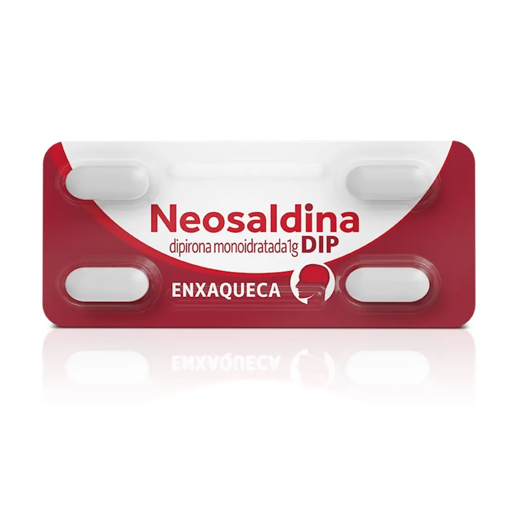Neosaldina Dip Dipirona 1g 4 Comprimidos