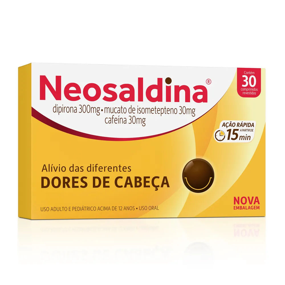 Analgésico Neosaldina Dipirona 30 Drágeas Hypera Pharma