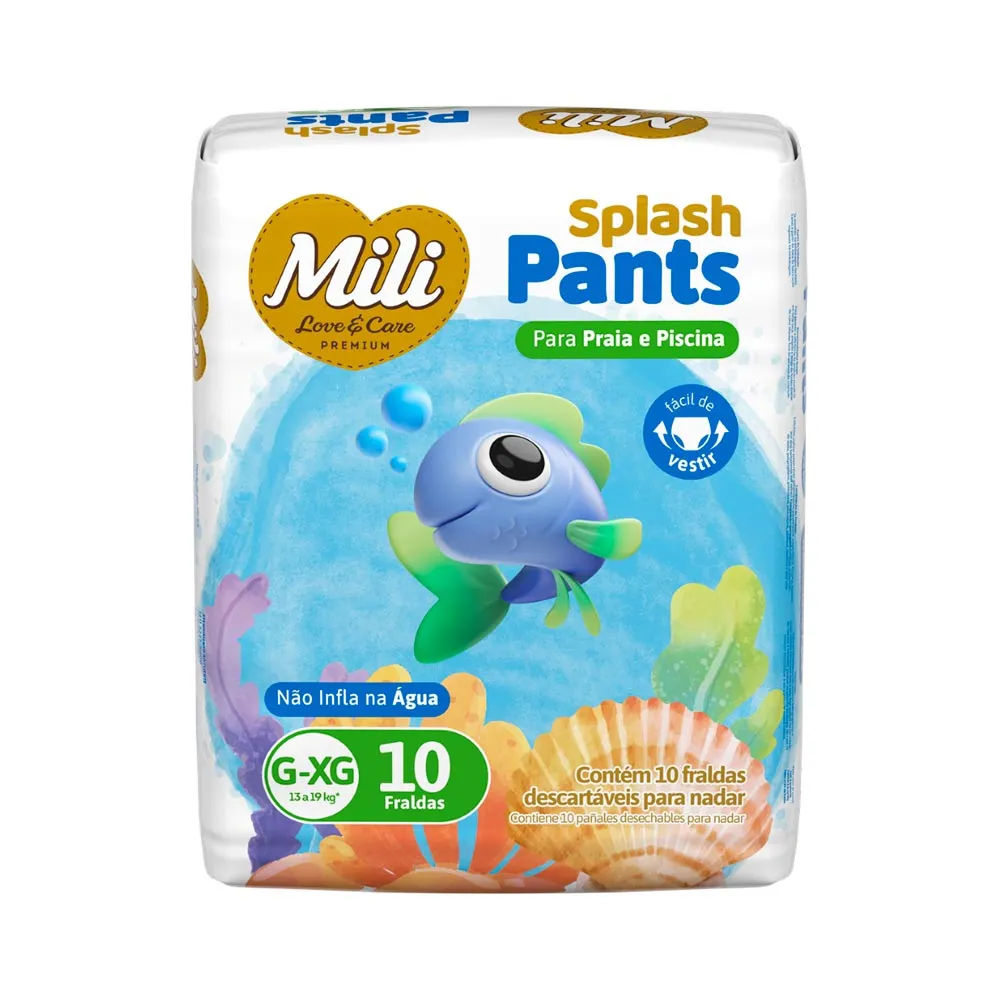 Fralda Mili Splash Pants G 10 unidades
