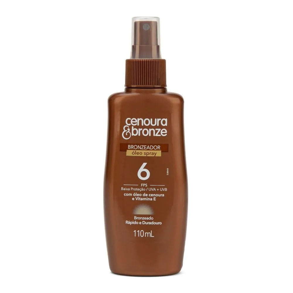 Óleo Bronzeador Fps 6 Cenoura E Bronze 110ml