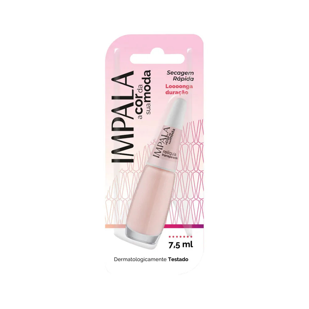 Esmalte Transparente Impala A Cor Da Sua Moda Reliquia 7,5ml
