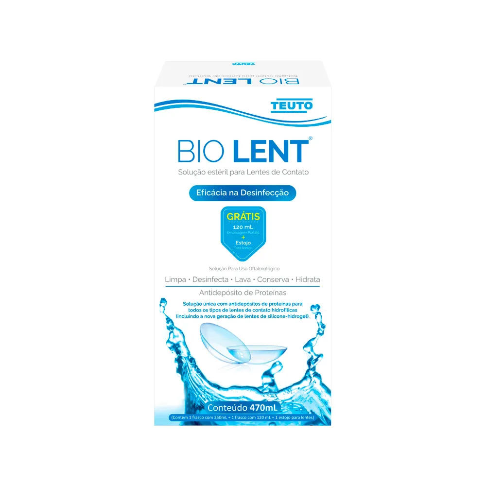 Bio Lent Solução Estéril para Lentes 350ml + 120ml Teuto