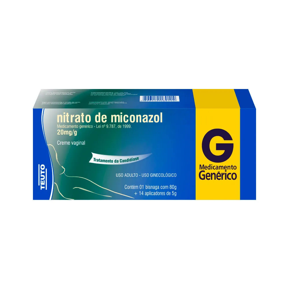 Miconazol Creme Vaginal 80g Genérico Teuto
