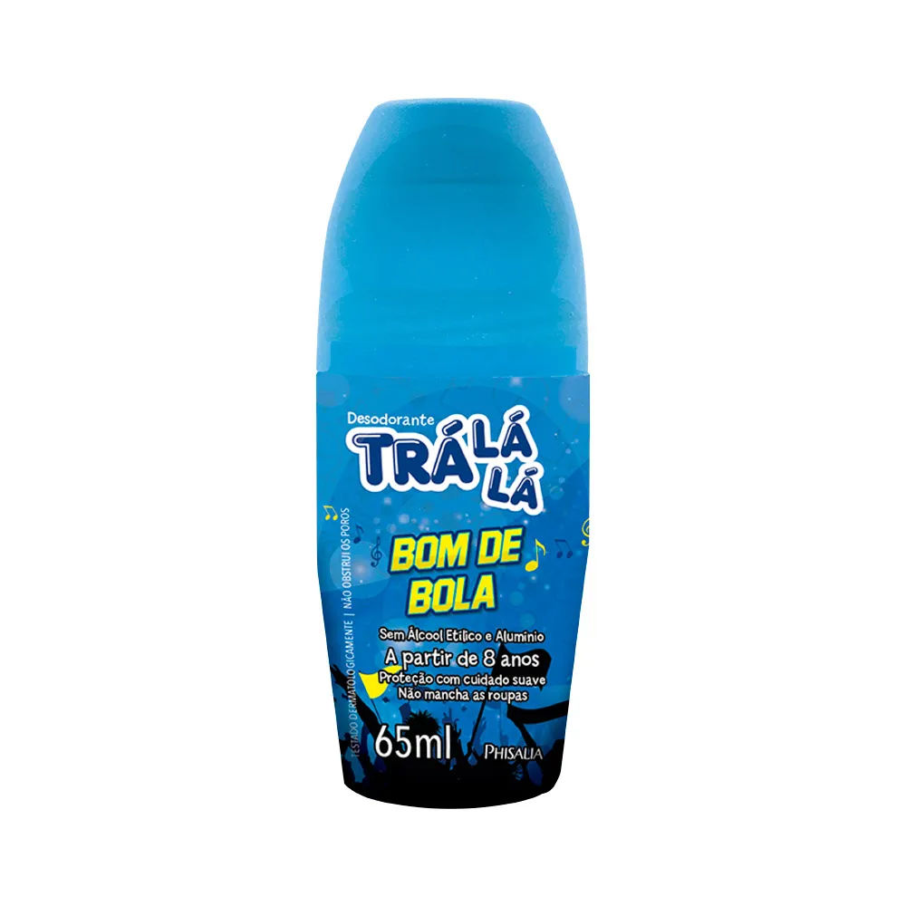 Desodorante Roll-On Tra Lá Lá Bom de Bola 65ml
