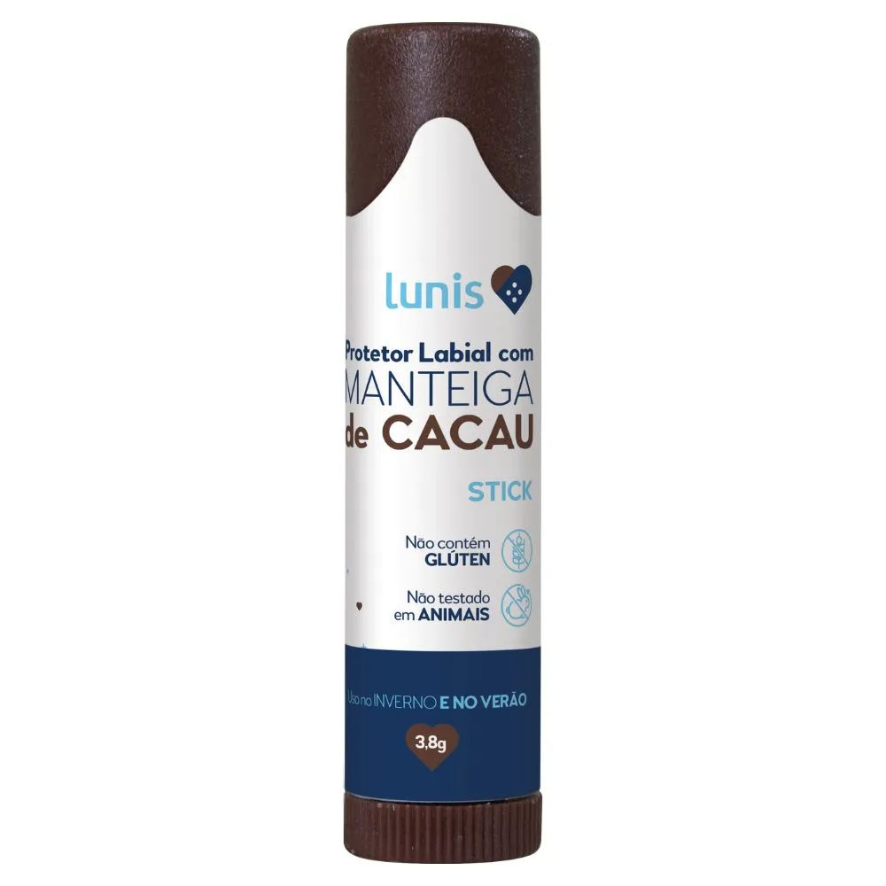 Protetor Labial Com Manteiga De Cacau Lunis Stick