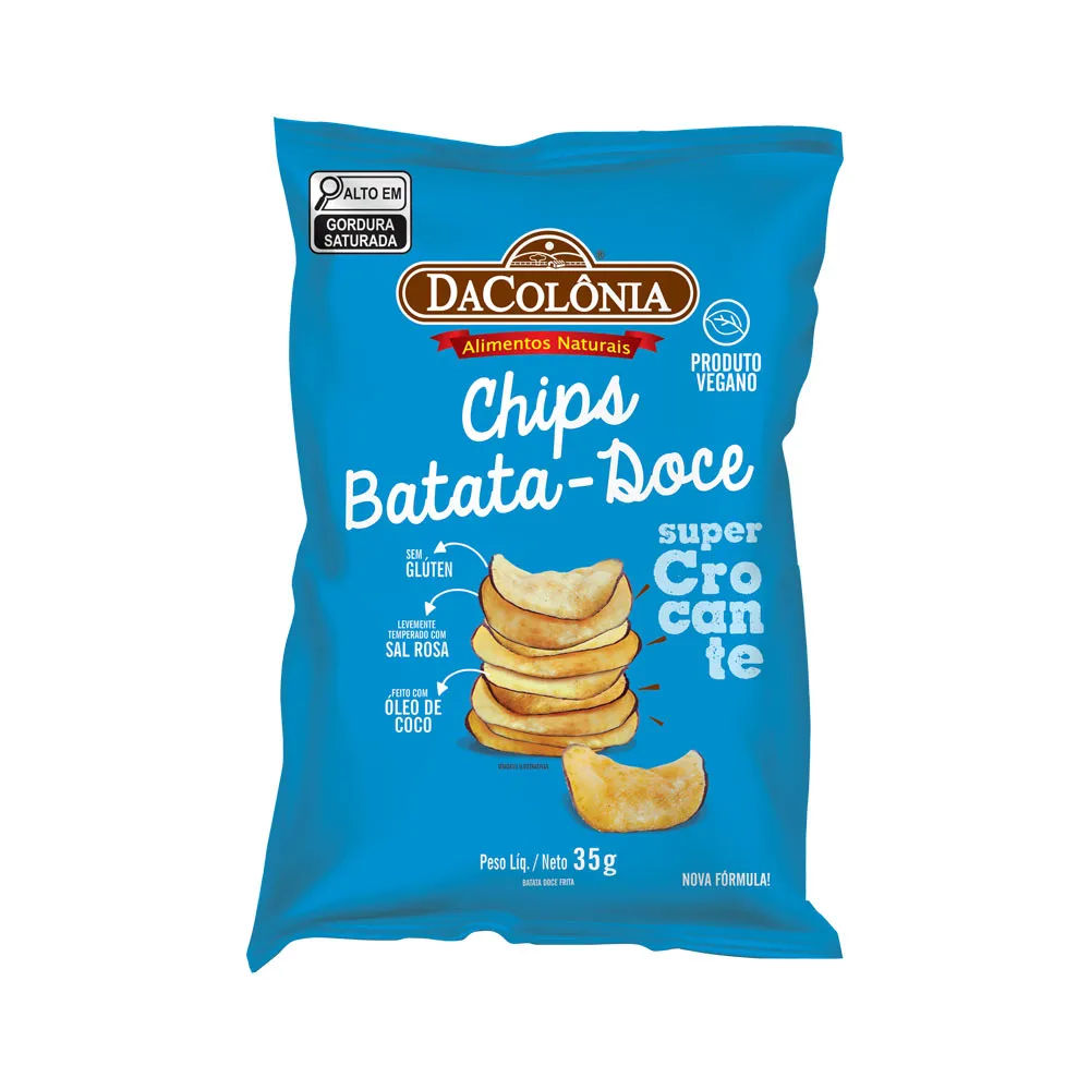 Chips de Batata Doce Da Colônia 35g