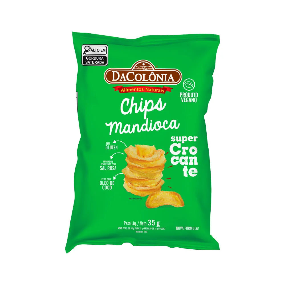Chips de Mandioca Da Colônia 35g