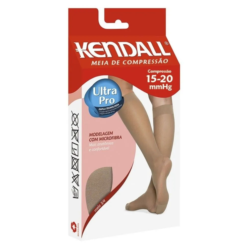 Meia Kendall 3/4 Média Compressão M Mel