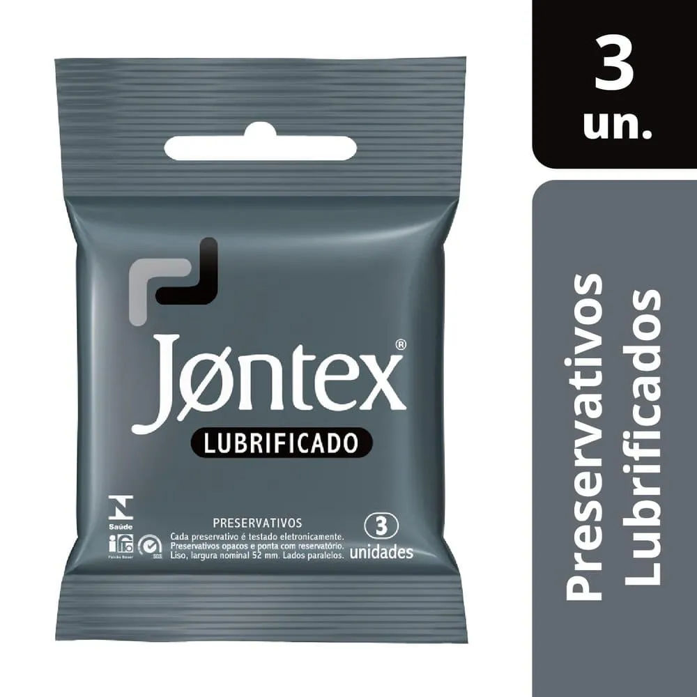 Preservativo Jontex Lubrificado 3 Unidades