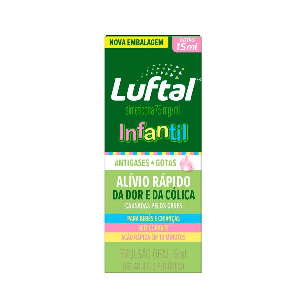Luftal Infantil Simeticona 75mg/ml Emulsão Gotas 15ml Reckitt