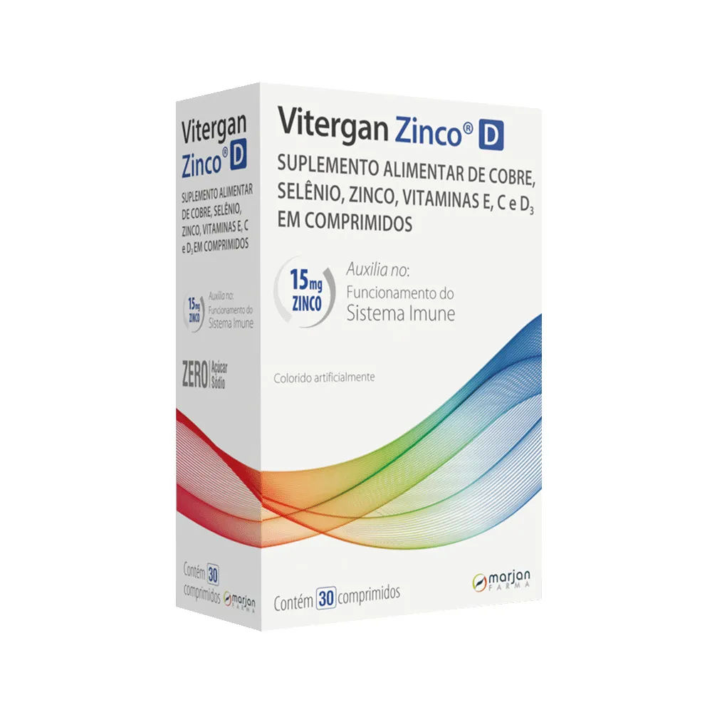 Vitergan Zinco D 30 Comprimidos Marjan