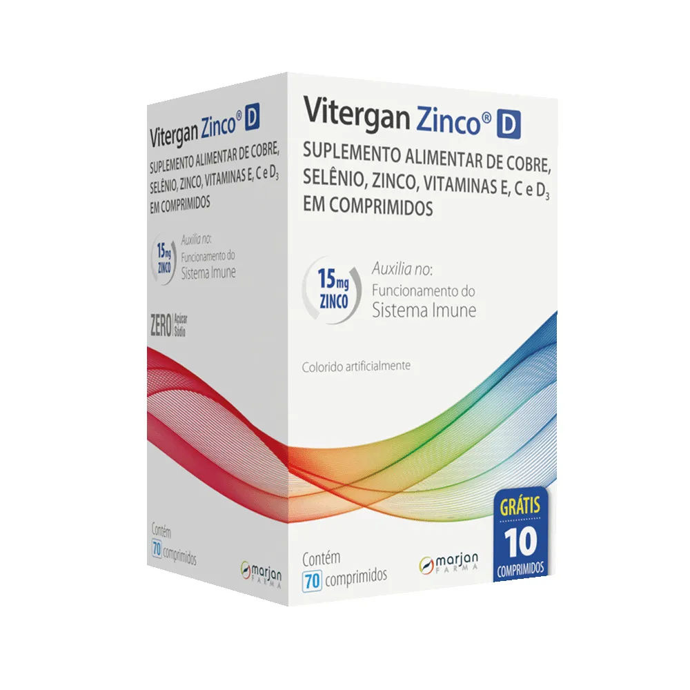 Vitergan Zinco D 70 Comprimidos Marjan