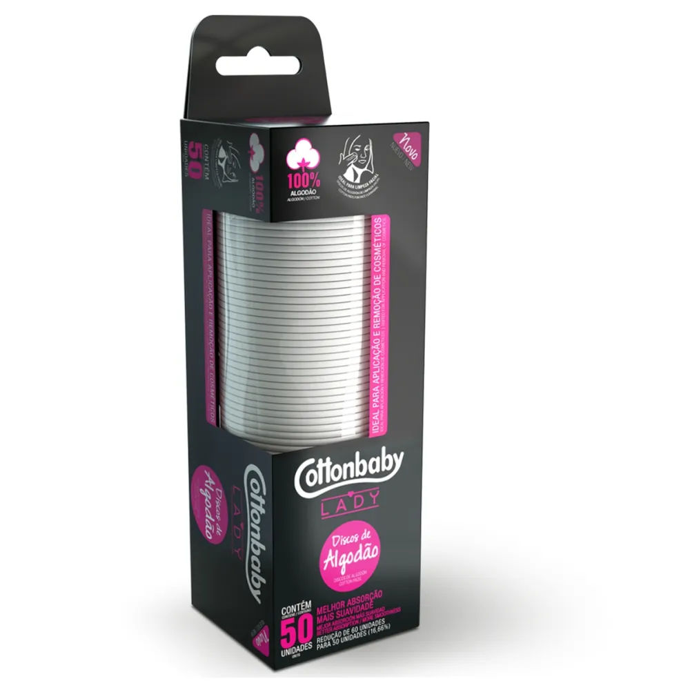 Algodão Cottonbaby com 50 discos