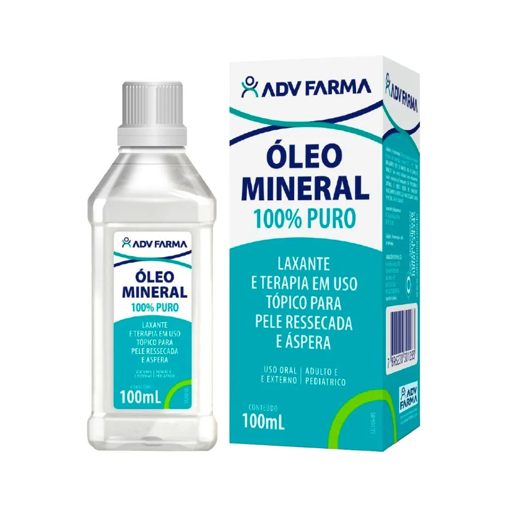Oleo Mineral Adv Farma 100ml 100% Puro