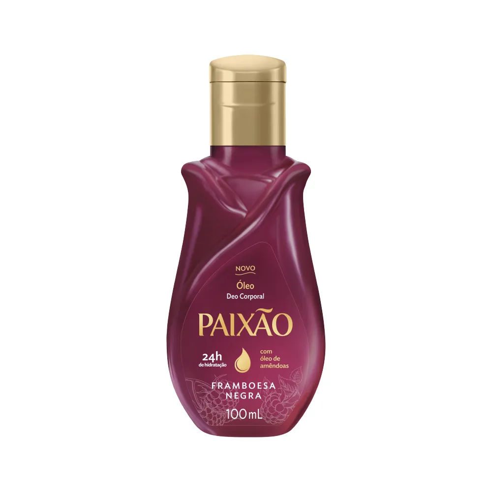 Óleo Corporal Paixão 100ml Framboesa Negra