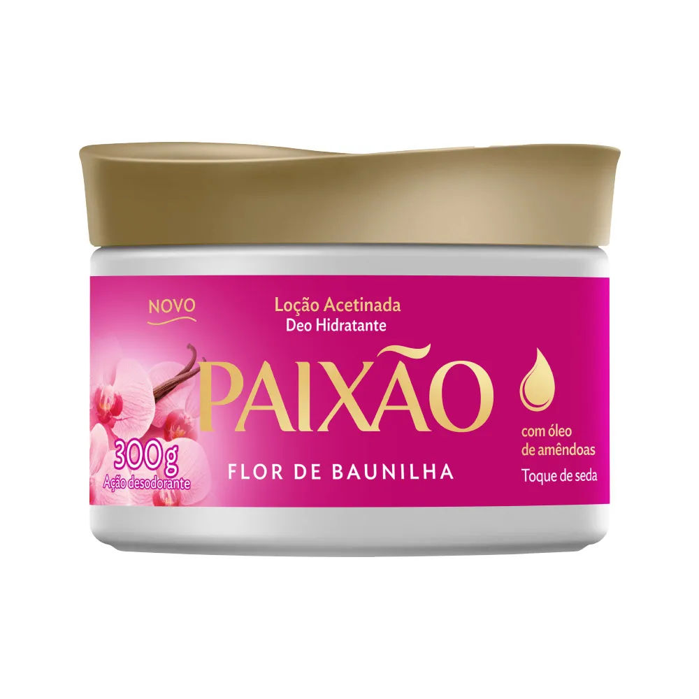 Locao Paixao Acetinada 300gr Flor De Baunilha