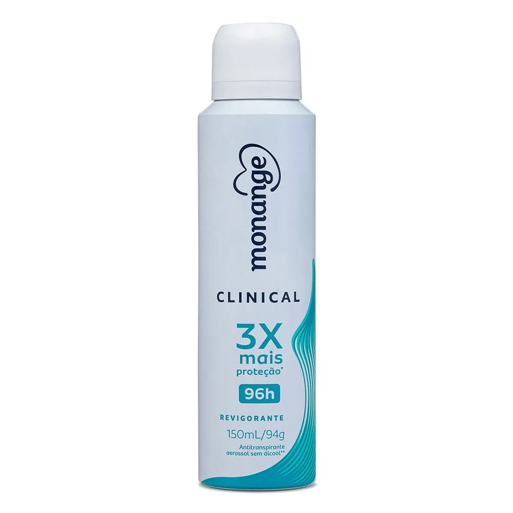 Desodorante Antitranspirante Aerossol Monange Clinical Revigorante 150ml