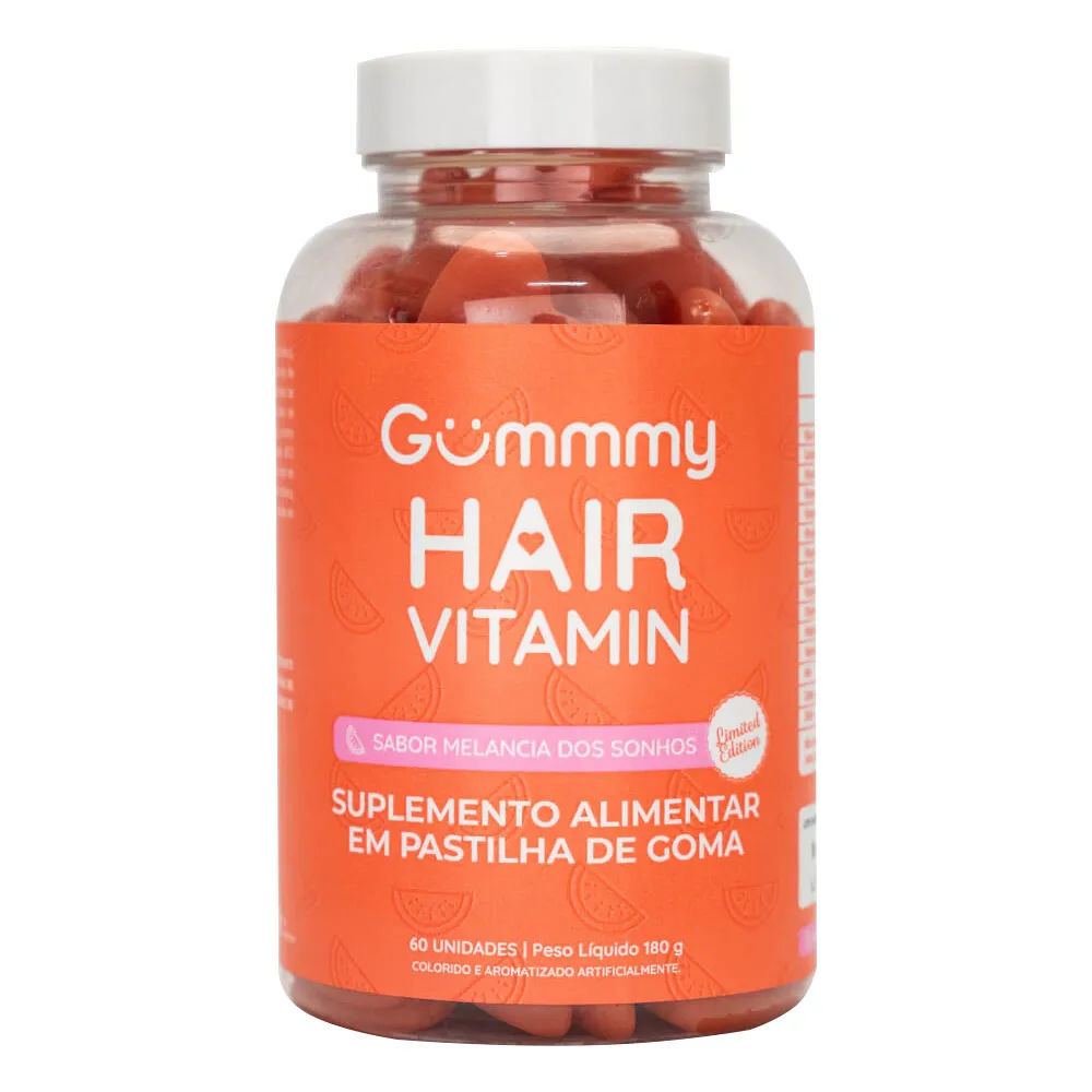 Gummmy Hair Vitamin Com 60 Gomas Melancia