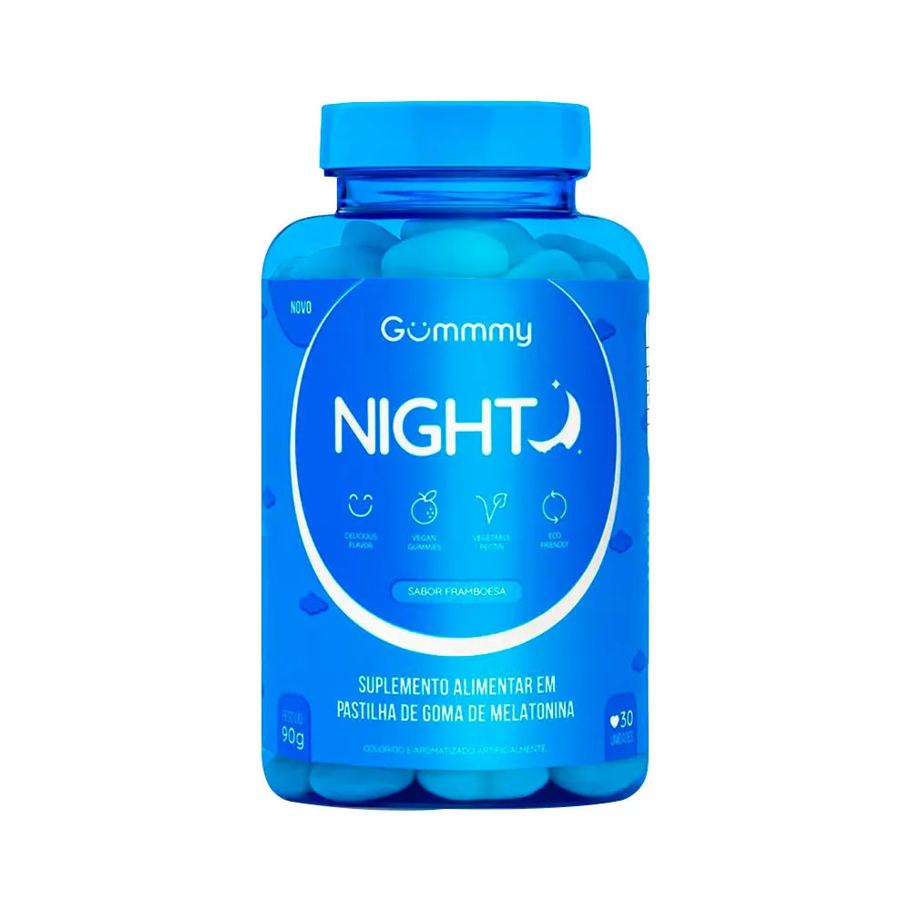 Gummmy Night Com 30 Gomas Framboesa