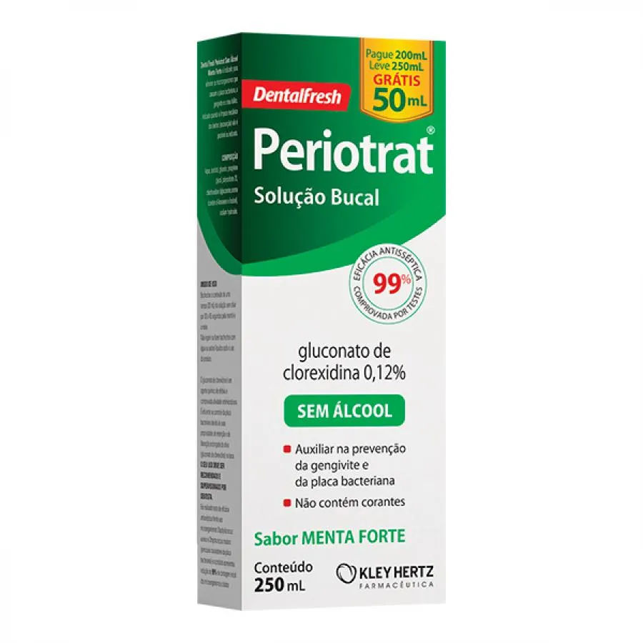 Periotrat Dentalfresh Menta Forte Kley sem Álcool 250ml