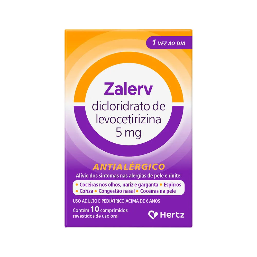 Zalerv Com 10 Comprimidos Revestidos 5mg
