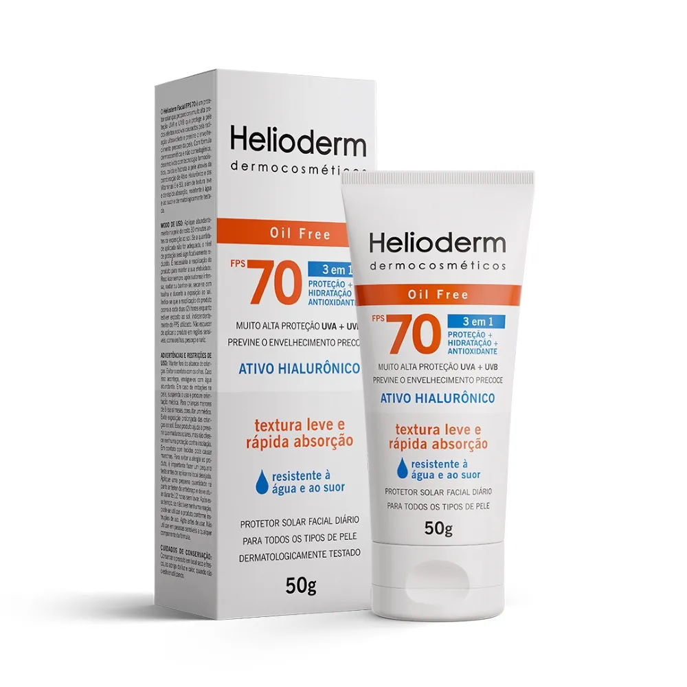 Protetor Facial Diário Helioderm FPS70 50g