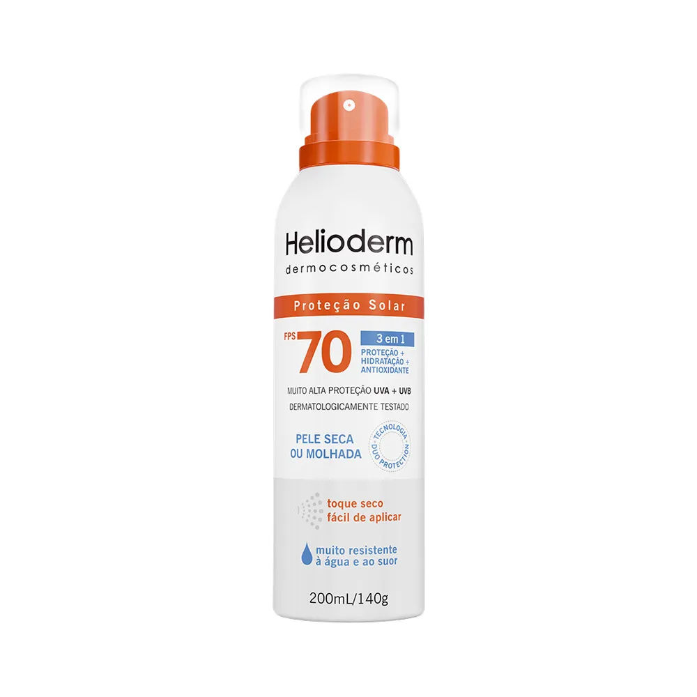 Protetor Solar Helioderm Aerossol FPS70 200ml