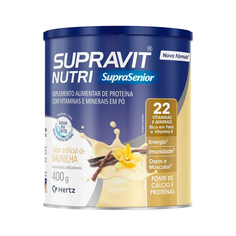 Suplemento Alimentar Supravit Nutri Suprasenior Baunilha 400gr