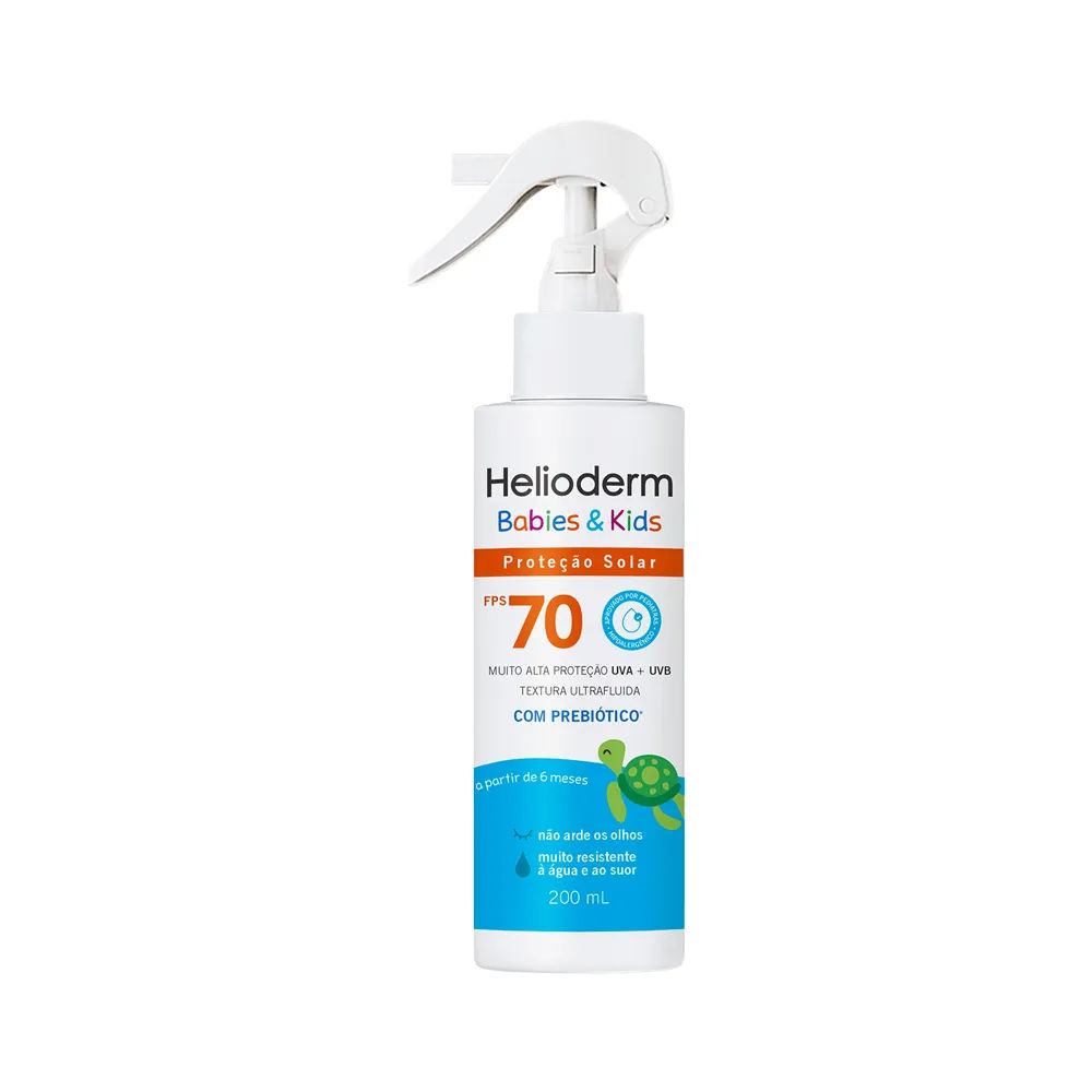 Protetor Solar Helioderm Babies & Kids Spray FPS70 200ml