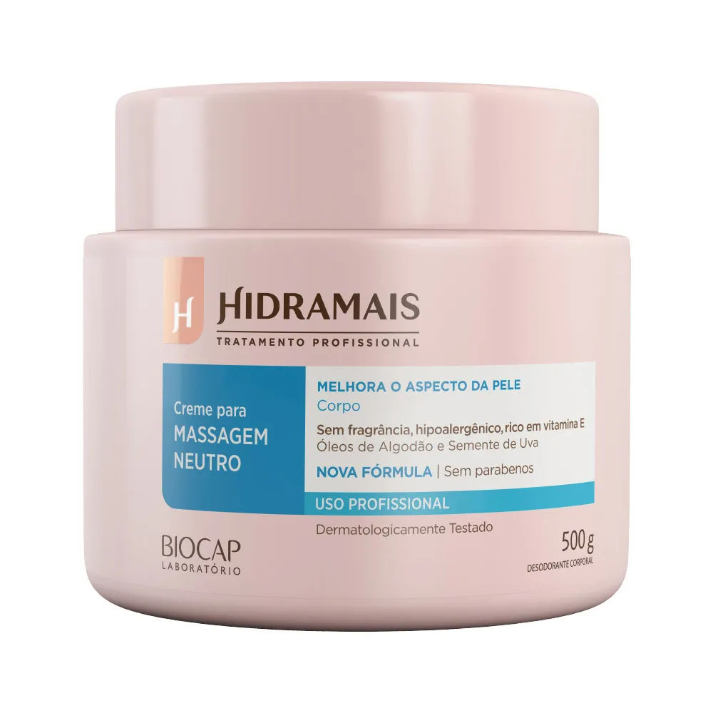 Creme Para Massagem Hidramais 500gr Neutro
