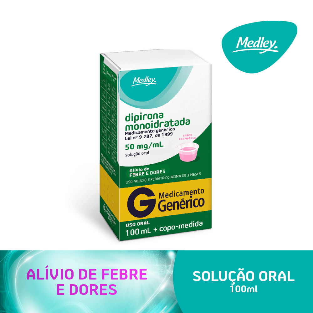 Dipirona 100ml Solução Oral Genérico Medley