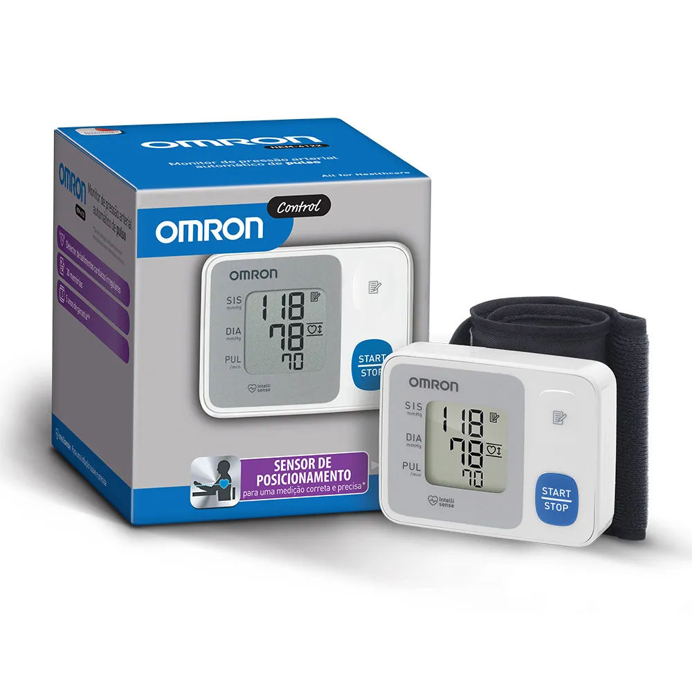 Monitor de Pressão Arterial De Pulso Omron HEM-6124