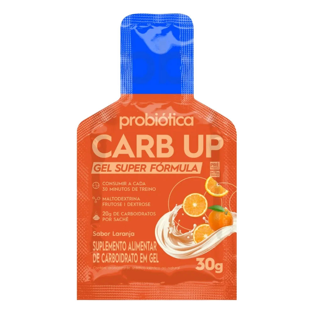 Carb Up Gel Sabor Laranja 30g Probiótica