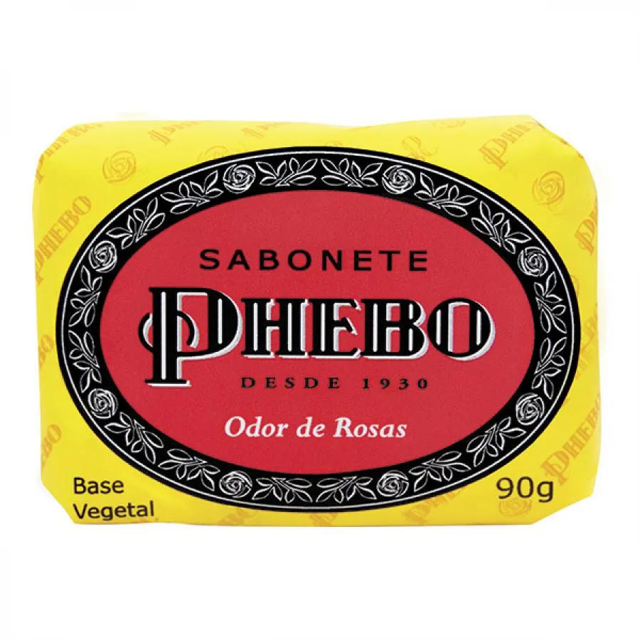Sabonete em Barra de Glicerina Phebo Odor de Rosas 90g
