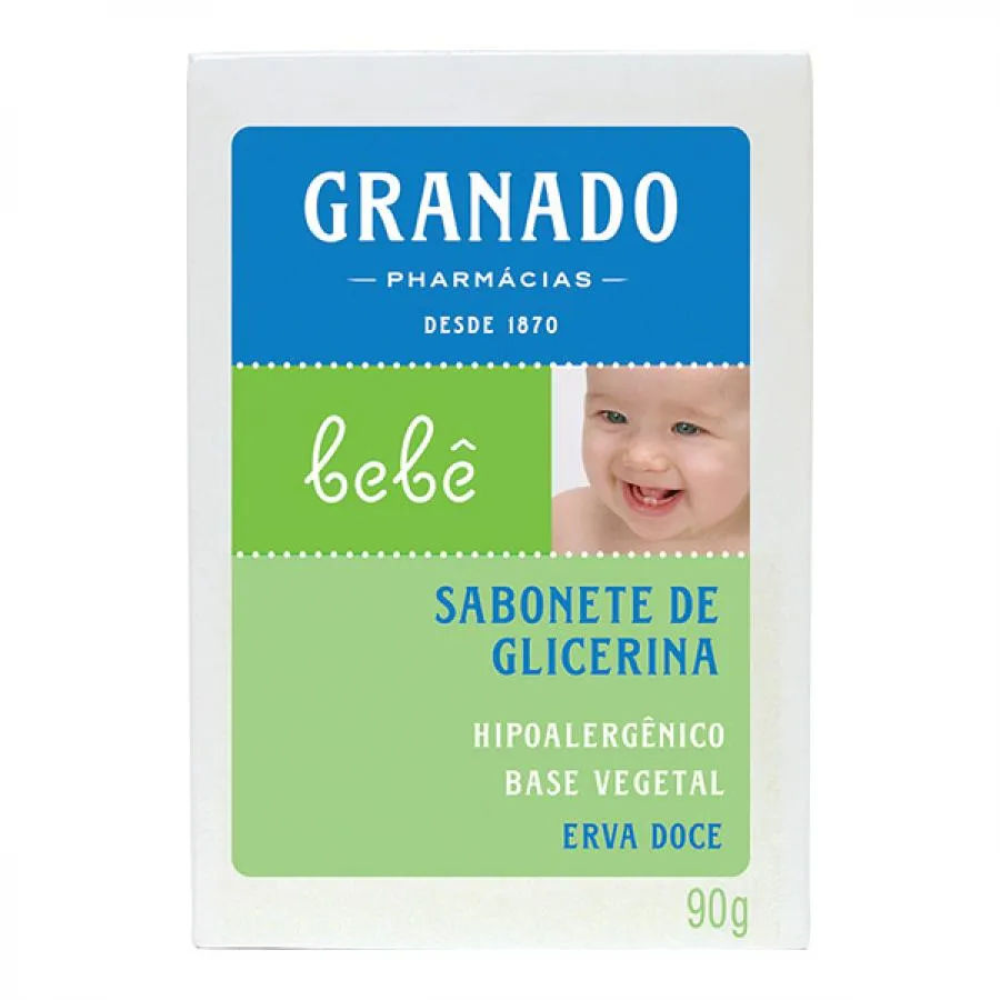 Sabonete Glicerina Granado Bebê Erva Doce 90g