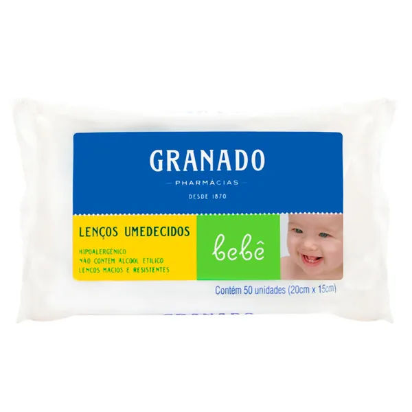 Lencos Umedecidos Granado Bebe Com 50 Unidades