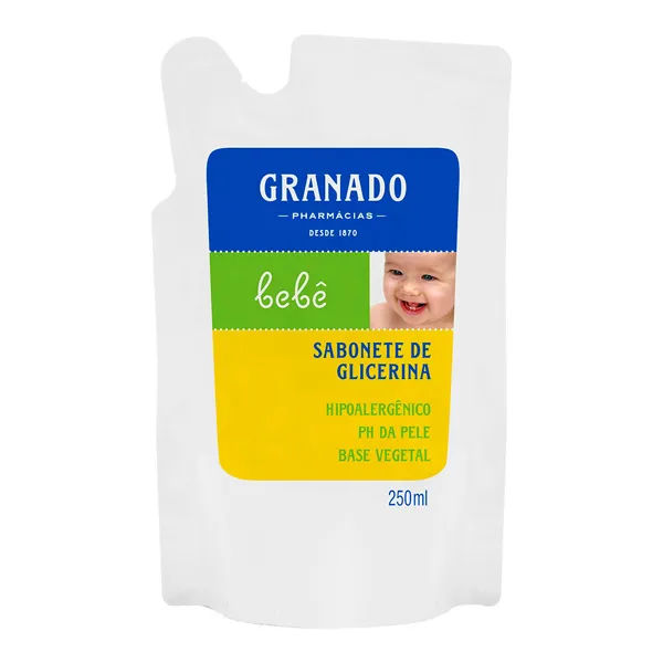 Refil Sabonete Líquido Granado Glicerinado Tradicional 250ml