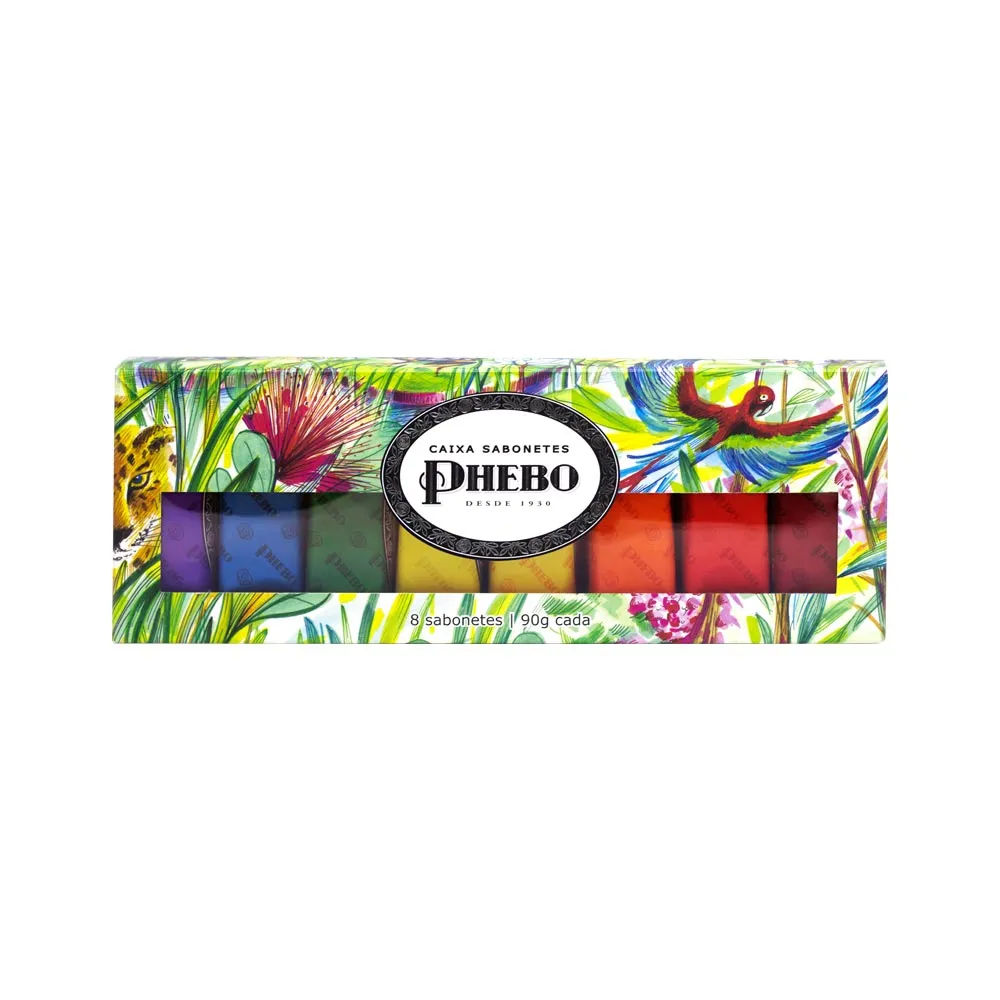 Kit Sabonete Em Barra Phebo Amazonia Com 8 Unidades 90gr Cada