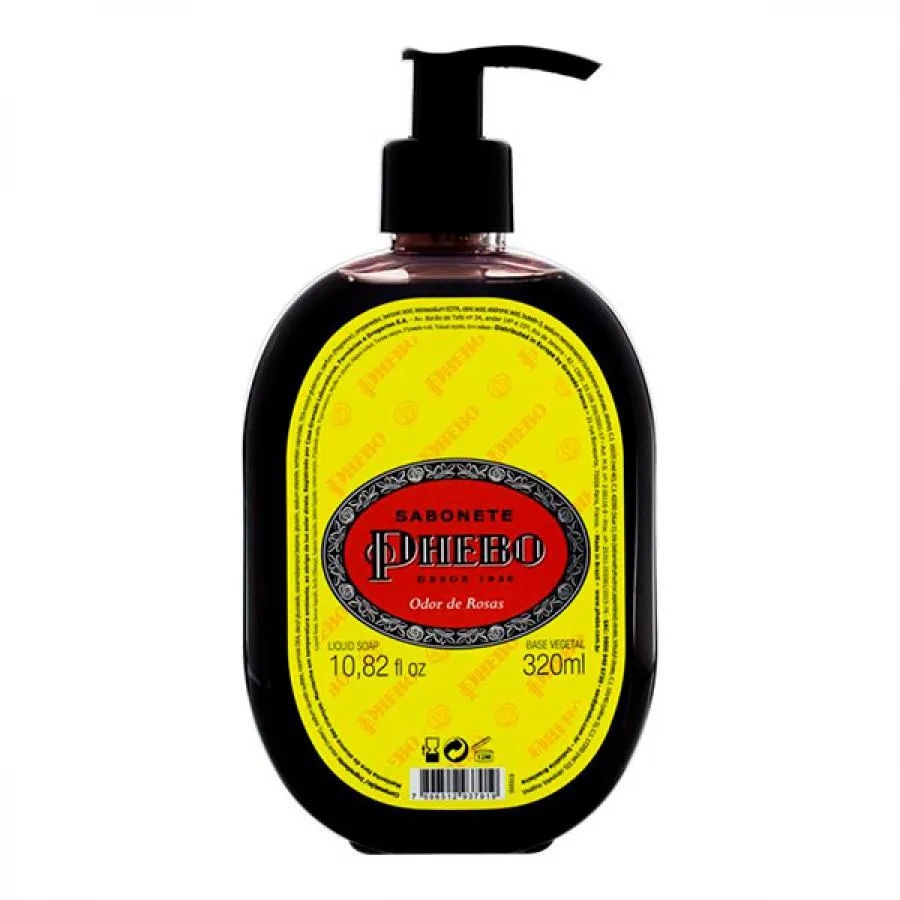 Sabonete Líquido Phebo 320ml Odor de Rosas