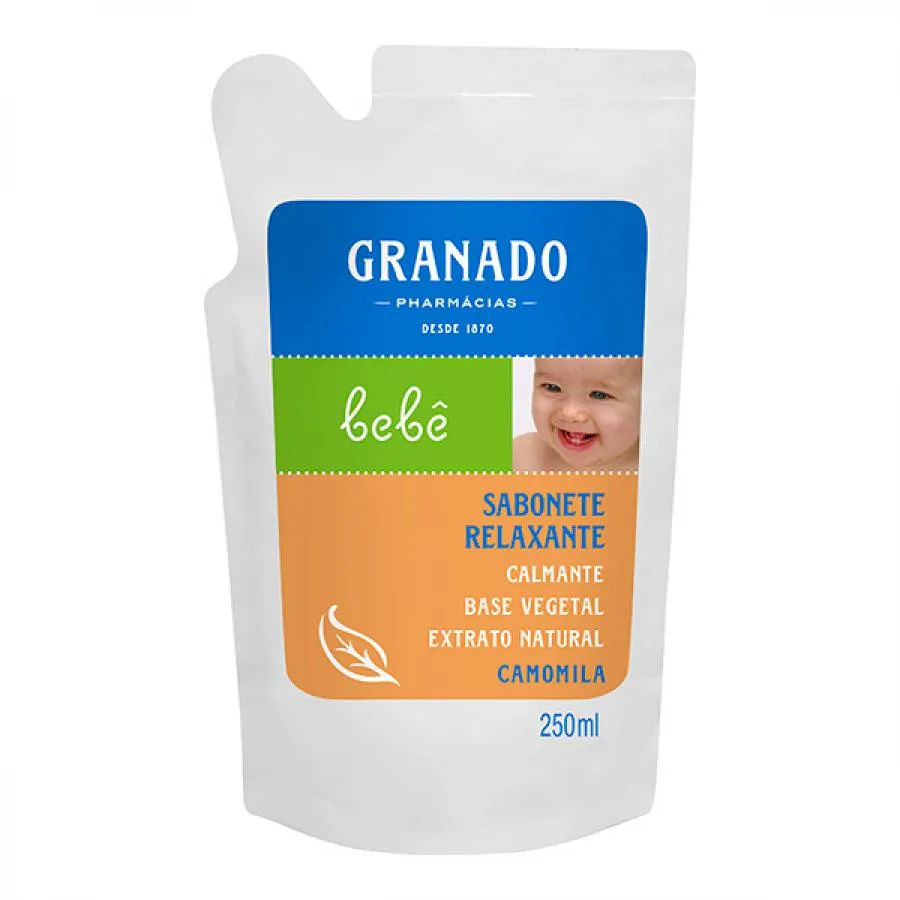 Sabonete Líquido Infantil Granado Bebê Camomila Refil 250ml