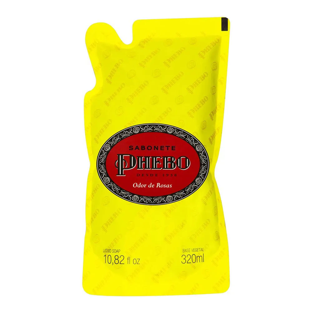 Sabonete Líquido Phebo 320ml Refil Odor Rosa