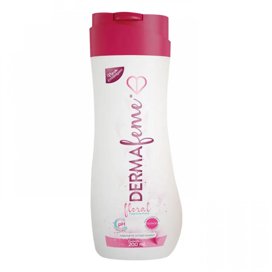 Sabonete Líquido Íntimo Dermafeme Floral 200ml