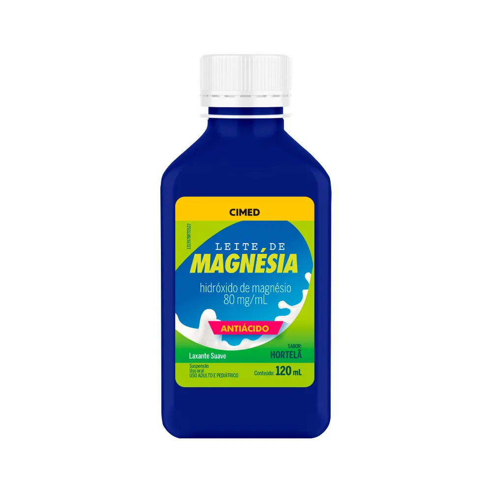 Leite De Magnesio Cimed 120ml 80mg/ml Hortela