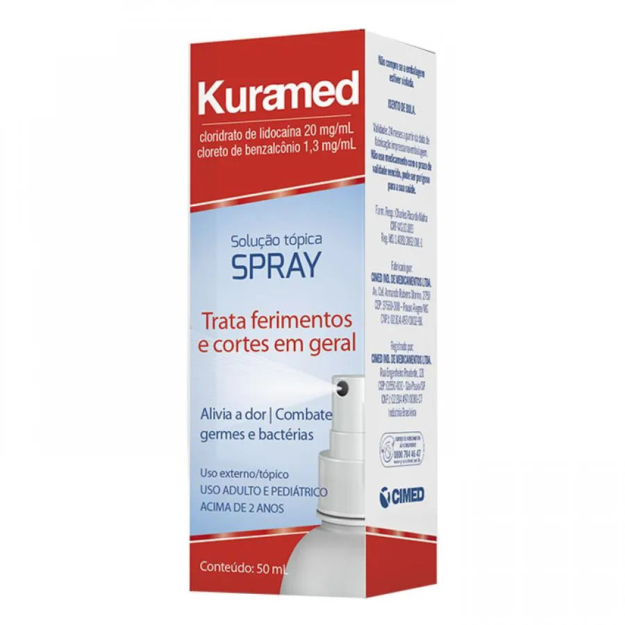 Antiséptico Kuramed Spray 50ml Cimed
