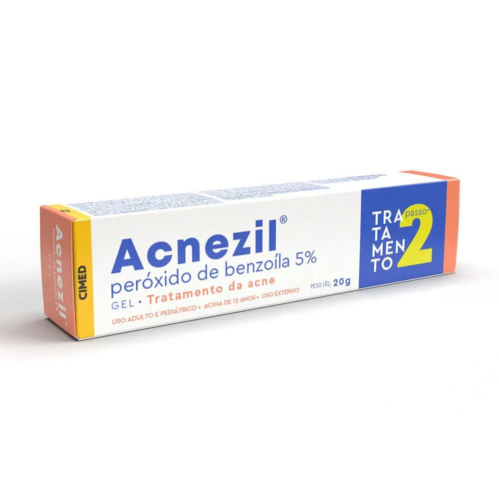 Acnezil Gel Tratamento Antiacne Peróxido de Benzoíla 20g